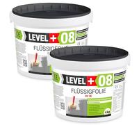 Level + 08 Film liquide pour salle de bain, douche et cuisine - Film d'étanchéité sous carrelage sur béton, plâtre et chape - Joint composite imperméable pour intérieur - Prêt à l'emploi et élastique