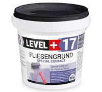 LEVEL PLUS Toile de sol pour carrelage 1,5 kg - Base adhésive spéciale - Apprêt pour carrelage - Base en quartz - Contact spécial RM17
