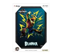 Level Up Labs Pixel Frames PLAX: Street Fighter 6: Blanka - Poster lenticulaire 3D encadré - 25,4 x 30,5 cm