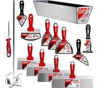LEVEL5 Mega Set Outils de rebouchage Outils à main Travaux de finition à sec 5-609