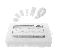 Levemolo 200 Pièces Clips Câbles en Nylon Type P et R pour Gestion de Câbles, Fixation Renforcée, Rainure Large Compatible, pour Câblage Compartiments Moteur et Armoires Industrielles