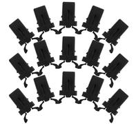 Levemolo 20pcs Loquets de Type Poussoir pour Verrouillage Automatique de Poubelle en Abs Noir, Compatibles pour Meuble et Poubelle Cuisine, pour Projet Domestique