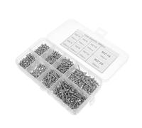Levemolo 800 Pièces Vis Autotaraudeuses Tête Ronde Acier pour Bois et Tôle Kit Polyvalent pour Bricolage et Réparation