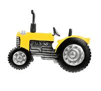 Levemolo Applique Murale Décorative en Fer Jaune de Tracteur, Style Stéréoscopique Détaillé et Réaliste, Chambre Jardin