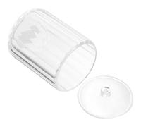 Levemolo Boîte de Rangement Transparente Facile à Transporter et Résistante en Acrylique pour Cotons-tiges Rangement de Chevet