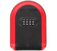 Levemolo Boîte de Verrouillage de Porte à Code pour Chantier et Maison D'hôte, en Plastique Abs Rouge, Sécurisée et Pratique Rangement des Clés