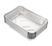 Levemolo Boîtes alimentaires aluminium jetables 20 unités 950ml, empilables et résistantes, idéales pour barbecue et conservation alimentaire en intérieur