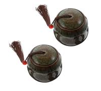 Levemolo Boîtes en Céramique Compactes et Faciles à Ranger 2 Pièces pour Bougies Artisanales pour Emballage de Bonbons et Snacks