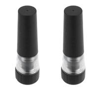 Levemolo Bouchon de Vin pour Prolonger la Conservation Vin Ouvert Noir en Plastique à Pompe à Vide 2pcs pour Restaurant et Bar