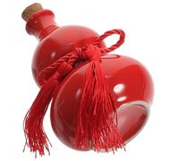 Levemolo Bouteille de Vin en Calebasse Céramique Scellée 2,5 Liang Rouge, Petite Jarre Porte-Bouteilles Décorative, Récipient Vide Isotherme pour Dégustation et Restauration