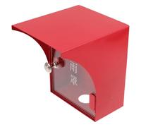 Levemolo Cache-Sonnette Étanche pour Alarme Incendie et Gicleur, Installation Facile, Protection Extérieure en Acier Inoxydable et Acrylique Rouge