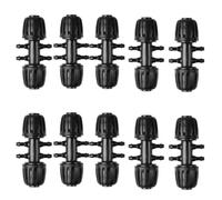 Levemolo Connecteur Irrigation Étanche 6 Voies en Pom pour Tuyau PE 16mm et Tuyau 4/7 pour Production Agricole et Arrosage Goutte à Goutte