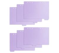 Levemolo Intercalaires Séparateurs D'index Colorés Classeur en Pp pour 6 Pièces Onglets Écriture pour Organiser Cahier et Bloc-notes A4, Utilisation Scolaire et Bureau