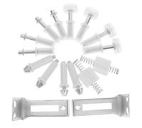 Levemolo Kit de Quincaillerie Solution Fiable Pivot en Acier Inoxydable et Plastique Blanc pour Portes Pliantes pour Bureaux et Espaces Commerciaux