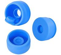 Levemolo Lot de 3 bouchons de bouteille d'eau réutilisables en silicone pour seau et bidon étanches et flexibles fermeture pratique pour accessoires de réservoir d'eau