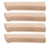 Levemolo Manches de Remplacement en Bois Rustique pour 4 Couteaux de Cuisine et Sashimi, Poignet Lisse avec Construction Sécurisée pour Bricolage et Cuisine