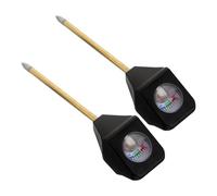 Levemolo Mesureur D'humidité Sol Portable 2pcs pour Orchidées et Plantes en Pot, Plastique et Métal, Sûr Racines, Facile à Utiliser en Jardinage Extérieur