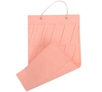 Levemolo Organisateur Suspendu de Bijoux Économiseur D'espace en Feutre Rose, Pochette Murale pour Colliers et Accessoires pour Chambre D'garçon et Filles Fille