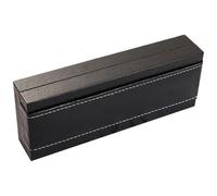 Levemolo Organiseur à stylos Vide en Cuir PU Noir, boîte Design Unique pour employés, Rangement Portable adapté à la décoration et Usage Scolaire