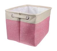 Levemolo Panier de Rangement Pliable Design Élégant pour Vêtements et Jouets Léger et Résistant en Coton et Lin pour Bureau ou