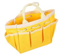 Levemolo Paquet Taille Multifonction en Tissu Oxford Jaune de Jardin Plusieurs Poches et Compartiments pour Outils de Jardinage