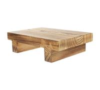Levemolo Petit Tabouret en Bois Massif Style Rustique, Support de Rangement pour Plantes et Objets, étagère décorative de Bureau et Jardin, 1 pièce