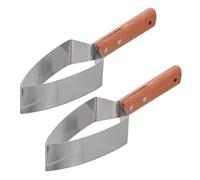 Levemolo Trancheur de Pastèque en Acier Inoxydable 2pcs, Découpe Triangulaire Ergonomique, Portable Cuisine et Camping