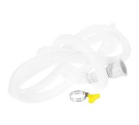 Levemolo Tuyau d'évacuation du climatiseur en PVC blanc, embout de vidange condensat, tube flexible 2 mètres, installation facile, usage domestique