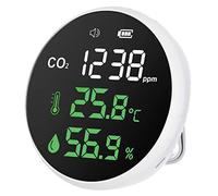 Levenhuk Wezzer Air MC30 Compact Portable Multi-Functional Air Quality Monitor Station - CO₂ Monitor, Thermometer, Hygrometer