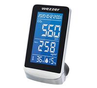 Levenhuk Wezzer Air Pro DM40 Compact Multi-Functional Air Quality Monitor Station - CO₂ Monitor, Particle Analyzer, Thermometer, Hygrometer, Clock, Calendar
