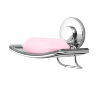 LEVERLOC Porte Savon à Ventouse sans Perçage, Acier Inoxydable, 5 KG | Support Savon Robuste et étanche, Porte-Savon Mural et Porte-éponge pour Lavabo de Salle de Bain