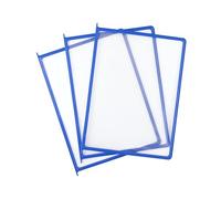 Leviatan Lot de 10 panneaux d'affichage en polypropylène A4 Bleu
