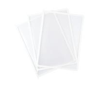 Leviatan Lot de 10 présentoirs en polypropylène Blanc Format A4