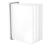 LEVIATAN Support Mural présentoir | 10 pochettes A4 blanc | pour Consultation et Présentation Documents