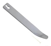 Levier à tête incurvée pour tableau de bord Argenté | Acier inoxydable 304, résistant à la rouille, 3 mm d'épaisseur, tête incurvée, trou extracteur de clous, finition argentée