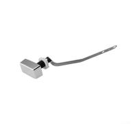 Levier de chasse d'eau 5 cm finition chrome kit de remplacement | Design carré élégant, prise en main confortable, couvercle de base décoratif, joint de montage inclus