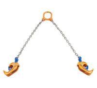 Levier de levage pour chaînes, capacité de 0,5 tonne, verrouillage automatique, 2 crochets, acier allié