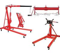 Levier de moteur, palan moteur 2000 kg + contrepoids 450 kg + support moteur 900 kg