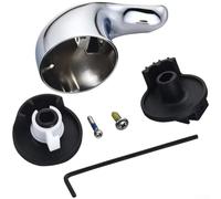 Levier de préhension amélioré pour robinet de douche fabriqué à partir de matériau métallique dense et compatible avec plusieurs types d'installation