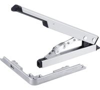 Levier deavec dérivation angulaire OL 90 N/95, en aluminium anodisé argenté
