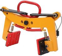 Levier hydraulique de 280 kg, réglable, avec pinces de levage verticales. Pince de levage pour pierres, support de pierres, pince pour bordures, élévateur. Ouverture réglable de 6 à 24 cm