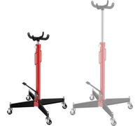 Levier hydraulique mobile pour moteurs, capacité de 500 kg, avec vérin hydraulique, réglable en hauteur de 112 à 190 cm, réglage progressif. Élévateur de moteur et support moteur avec pédale et 4 roul