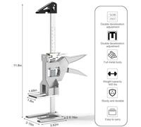 Levier multifonctionnel pour meubles, avec réglage en hauteur et balance intégrée – Lot de 2, idéal pour un usage domestique