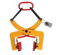 Levier pour bordures - Pince à grue pour dalles - Capacité de charge 280 kg - Serrage latéral pour bordures de trottoir - Pour bordures/dalles - Marron