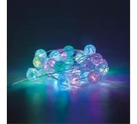 Levitantes Guirlande de boules LED 3 m avec USB et télécommande, 24 fonctions RVB, IP44, idéale pour la décoration intérieure et extérieure.