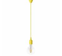 levitantes Kit de suspension en silicone E27 jaune, flexible et léger, idéal pour l'éclairage décoratif et les projets personnalisés.