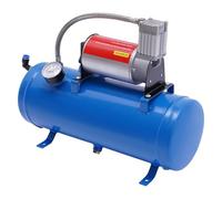 Levkitch Compresseur d'air 12V avec Réservoir de 6L 100 PSI Kit de réservoir de compresseur d'air comprimé pour klaxon de voiture- Gonflage des pneus, camions, SUV