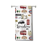 LEVLO Torchon de cuisine New York - Cadeau souvenir de voyage à New York - Torchon de voyage américain - Cadeau de pendaison de crémaillère (serviette New York)