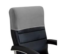 Levoberg Housse d'appui-tête de Chaise de Bureau Extensible Couverture Appui-tête Fauteuil de Bureau Housse Protection pour Appui-tête de Chaise d'ordinateur Lavable 1 Pièce A-Gris Clair