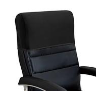 Levoberg Housse d'appui-tête de Chaise de Bureau Extensible Couverture Appui-tête Fauteuil de Bureau Housse Protection pour Appui-tête de Chaise d'ordinateur Lavable 1 Pièce A-Noir